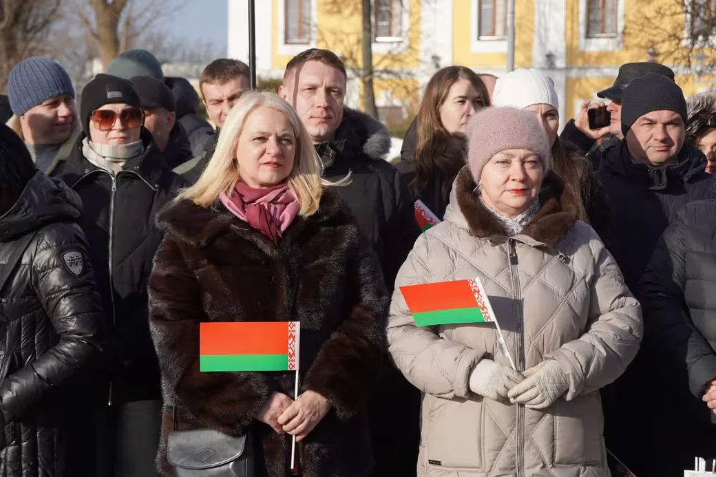  23.02.2026 г. Могилев, пл. Славы. Фото: t.me/moymogilev