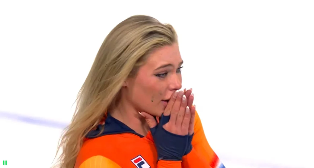 9.02.2026, Олимпийские игры. Юта Леердам (Нидерланды). Кадр с трансляции 