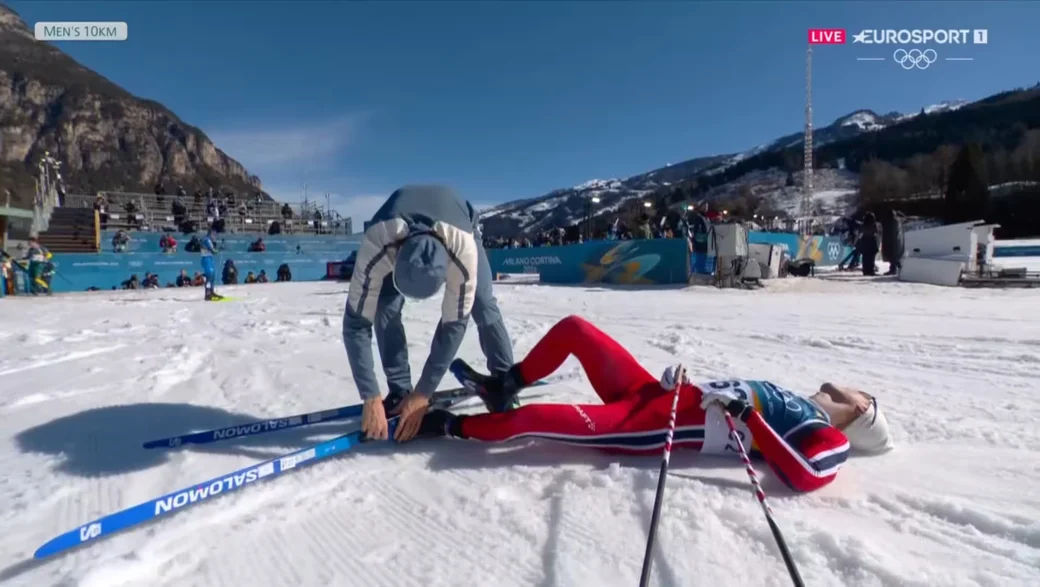 11.02.2026, Олимпийские игры. Йоханес Клебо и Эйнар Хедэгарт (Норвегия). 