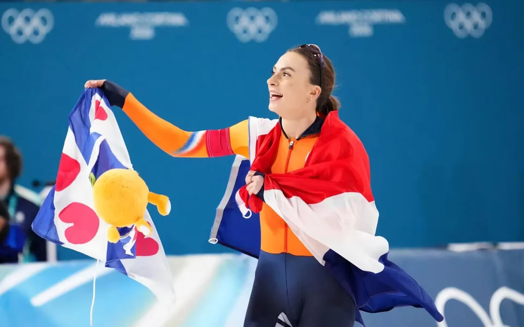 15.02.2026, Олимпийские игры.. Фемке Кок (Фризландия, Нидерланды). Фото AP  