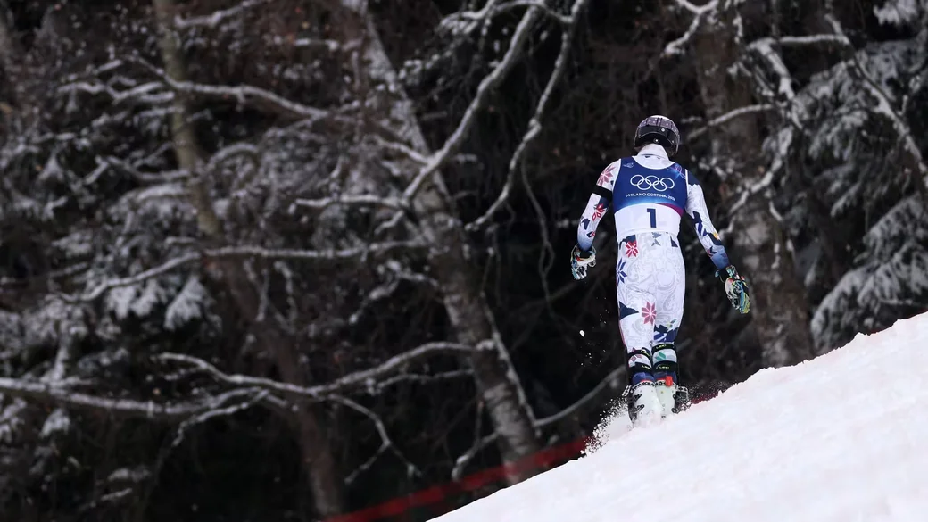 16.02.2026, Олимпийские игры. Атле Макграт (Норвегия): "Уйду я от вас..." Фото TNT sports 