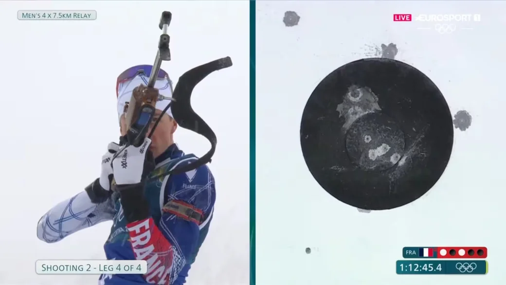 17.02.2026, Олимпийские игры. Квентин Фийон-Майе (Франция) – столь режкие промахи не помешали