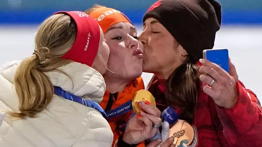 20.02.2026, Олимпийские игры. Рагне Виклунд (Норвегия), Антуанетта Рипма де Йонг (Нидерланды),