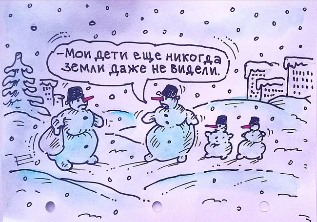 Зима в Могилеве: ну а что снеговикам прикажете делать?