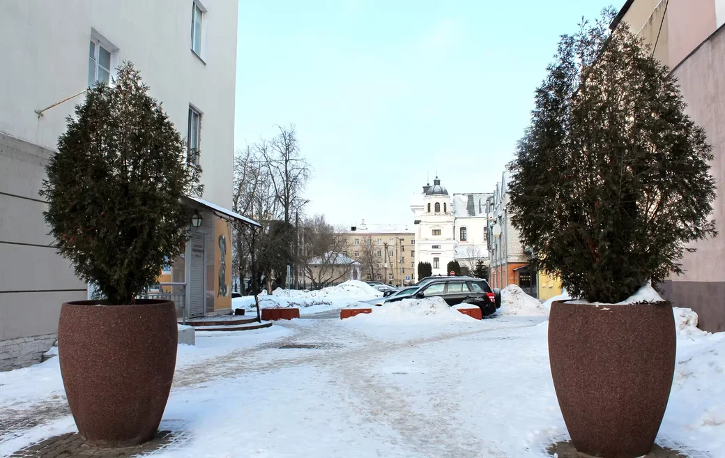 Улица Ленинская (бывшая Большая Садовая) в Могилеве. На этом месте размещался дом Шмарьяху