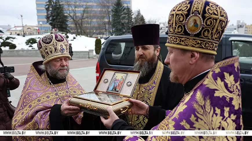 4 марта 2026 года. Частица Пояса Пресвятой Богородицы доставлена в Свято-Духов кафедральный