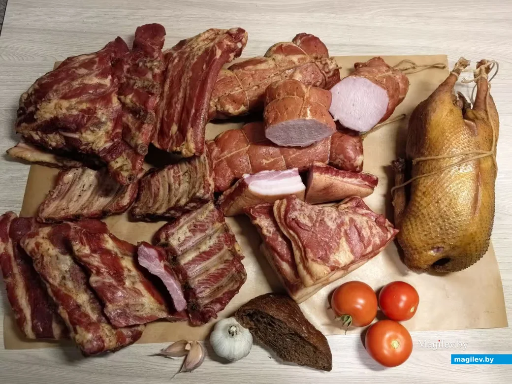 Копченые деликатесы, приготовленные Сергеем Дундиным. 