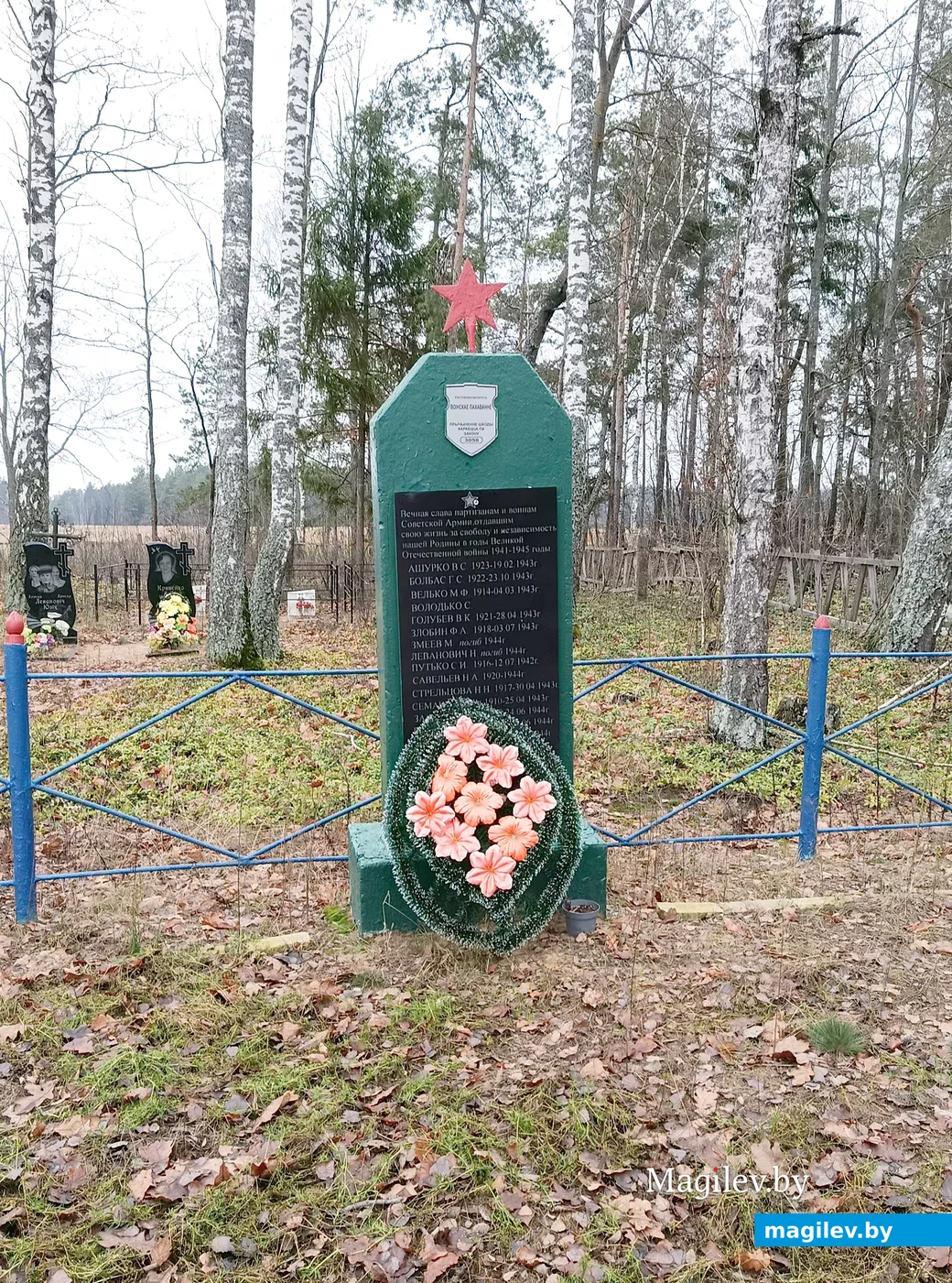  Снежань 2025 г. Брацкая магіла на могілках каля Уюнішч - пахаванне партызан. 