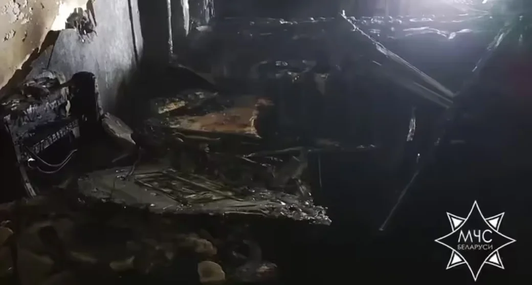  17.03.2026 г. Пожар в общежитии в Могилеве. Фото: МЧС Беларуси