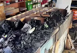 На Витебском проспекте в Могилеве горел строительный магазин