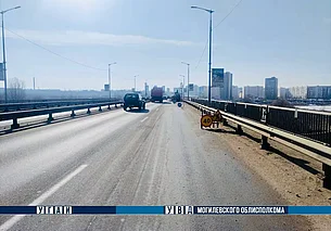 В Могилеве на мосту по ул. Королева и части пр. Шмидта изменится схема движения транспорта