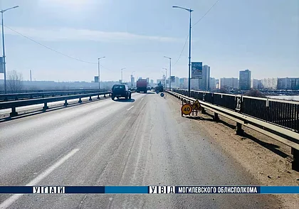 В Могилеве на мосту по ул. Королева и части пр. Шмидта изменится схема движения транспорта