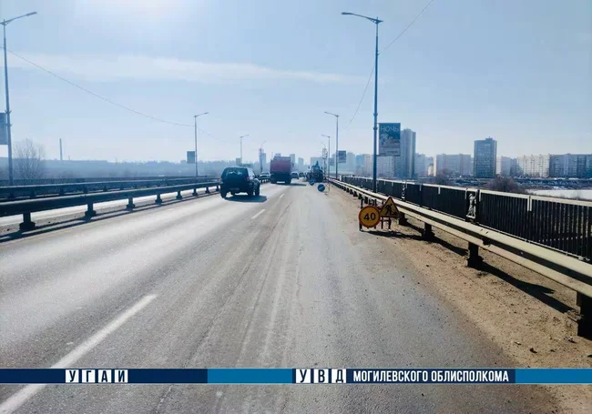 В Могилеве на мосту по ул. Королева и части пр. Шмидта изменится схема движения транспорта