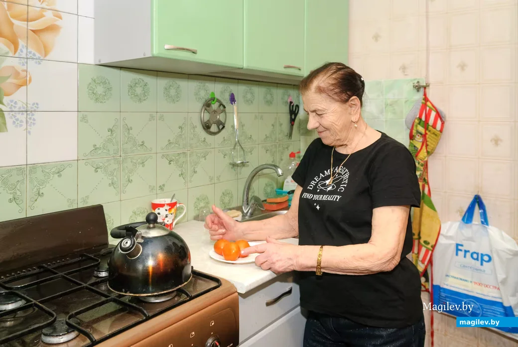 20.03.2026. Улица Ванцетти. Бобруйчанка Алиса Александровна Буцанец отпраздновала свой 90-летний