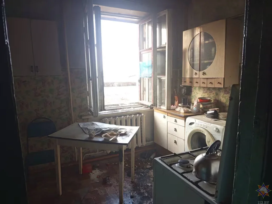  19.02.2026 г. Пожар в Быхове. Фото: Могилевское областное УМЧС