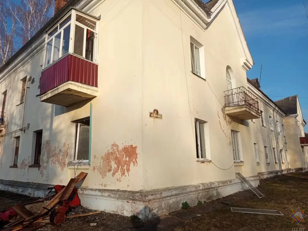  19.02.2026 г. Пожар в Быхове. Фото: Могилевское областное УМЧС