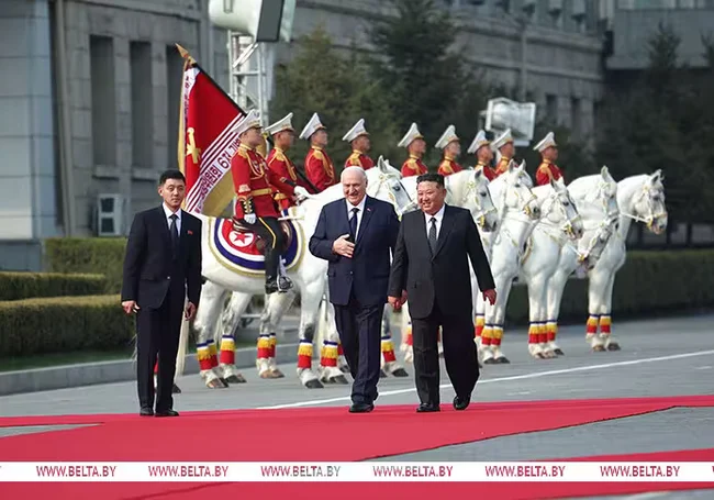 Александр Лукашенко встретился с главой КНДР Ким Чен Ыном