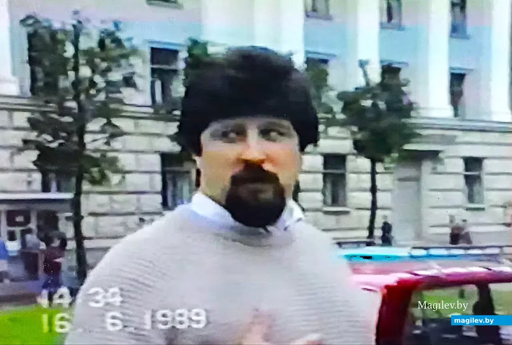  16.06.1989, Могилев. Марат Фарберов на бульваре Ленина.