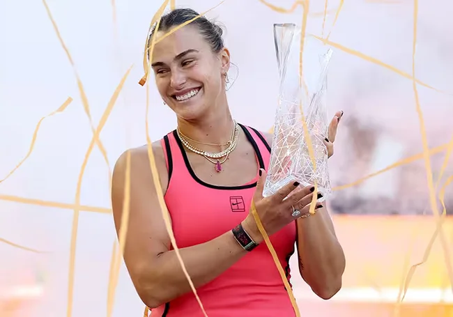 Арина Соболенко во второй раз выиграла турнир WTA-1000 в Майами