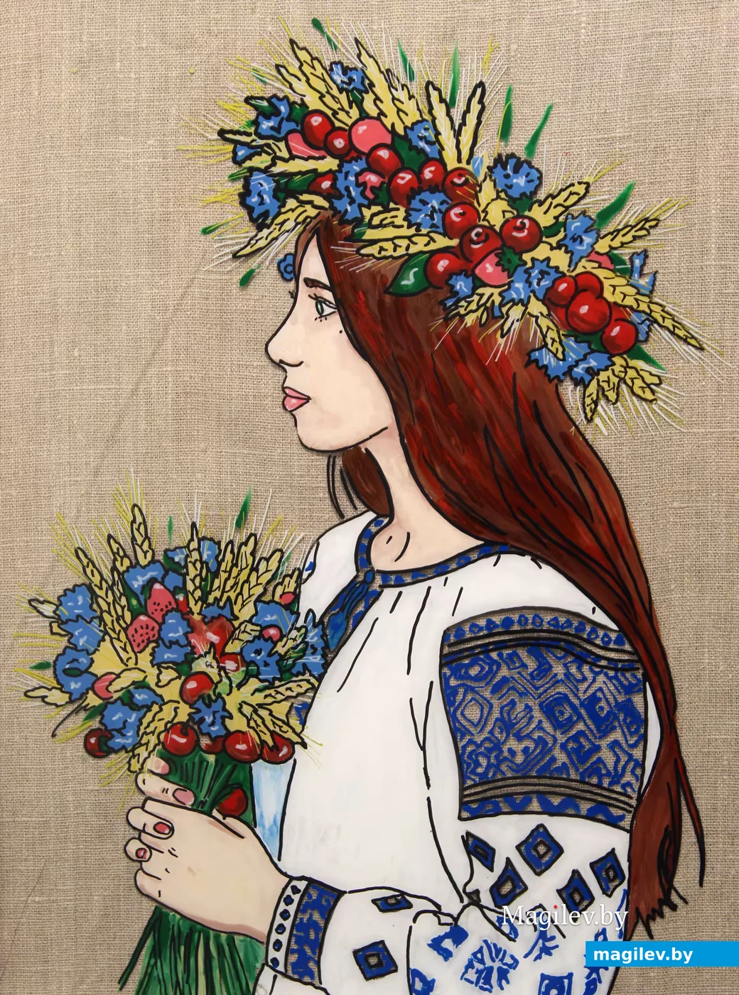 2 апреля 2026 года. Могилев. Выставочный зал. Выставвка «Могилевчанки в стеклянных узорах