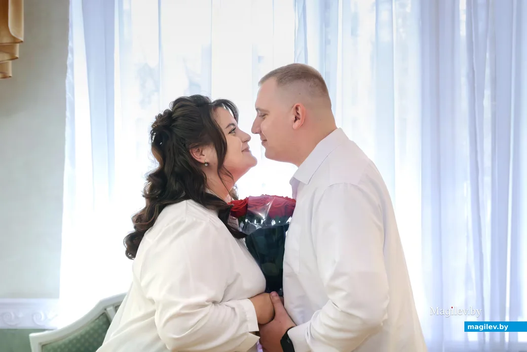 03.04.2026. Отдел ЗАГС Бобруйского горисполкома. Свадебная пара. Дарья и Игорь Орешины