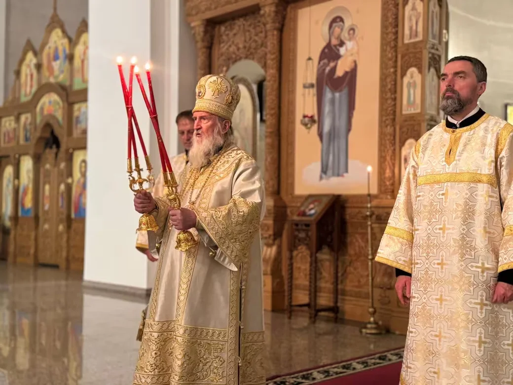 Архиепископ Могилевский и Мстиславский Софроний. 21 апреля  2025 года, праздничное Пасхальное