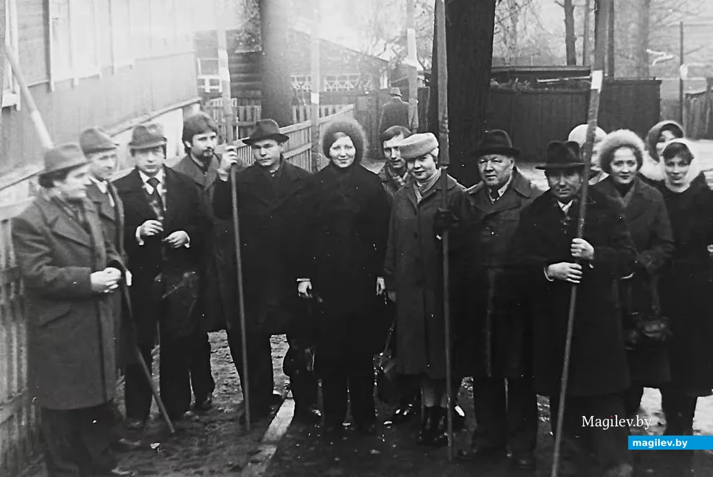   1985 год, Могилев. ул. Тимирязевская. Сотрудники объединения «Могилевлес».