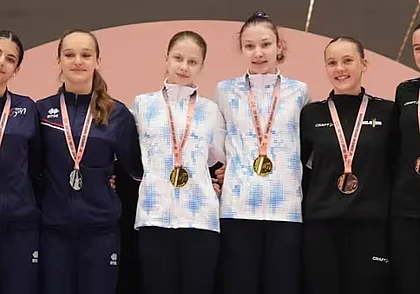 Юные батутисты из Беларуси победили в синхронных прыжках на чемпионате Европы