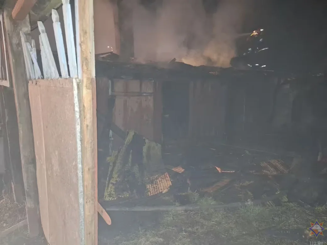  15.04.2026 г. Пожар в Мстиславле. Фото: Могилевское областное УМЧС