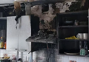 На улице Лазаренко в Могилеве загорелась кухня в квартире