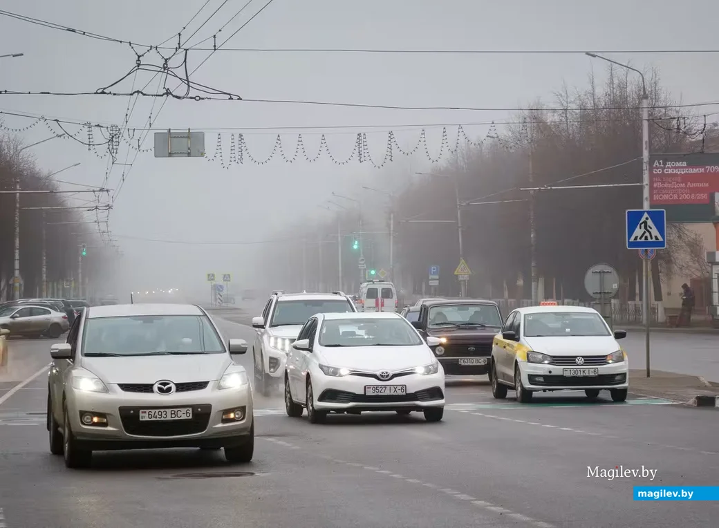 19.12.2025. Минская улица. Перекресток Минской и Октябрьской улиц.