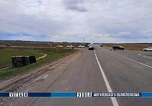 Семья с тремя детьми пострадала в ДТП под Могилевом