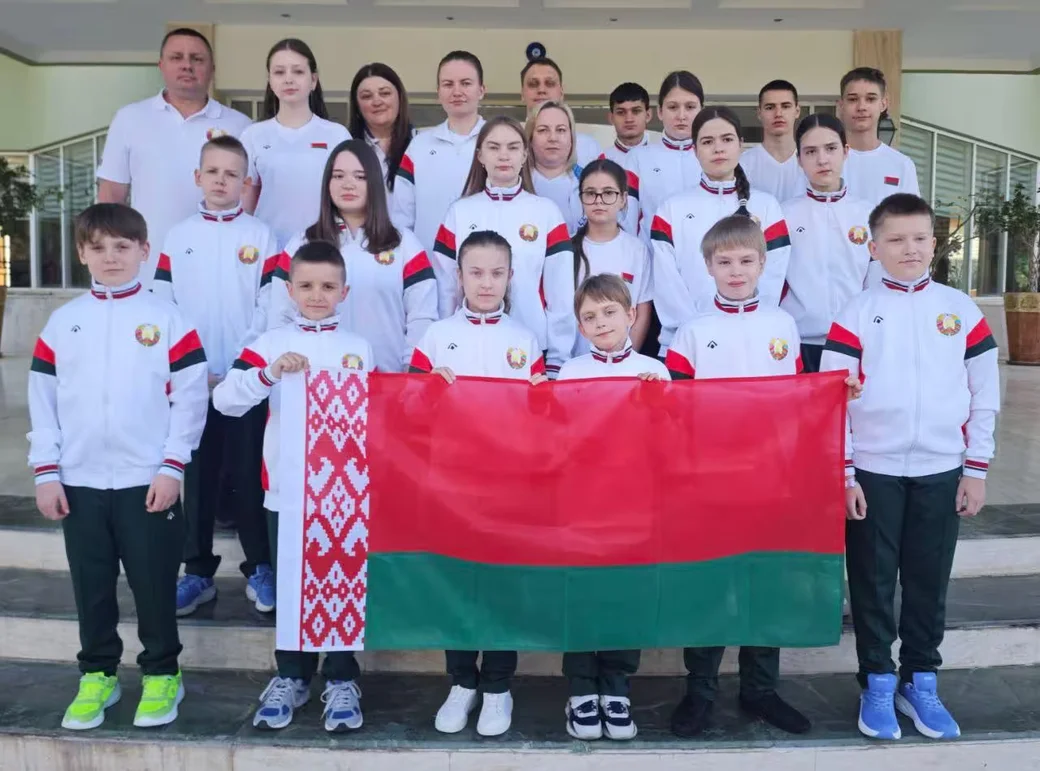Белорусская команда на молодежного чемпионата Европы по шашкам. Фото: Министерство спорта