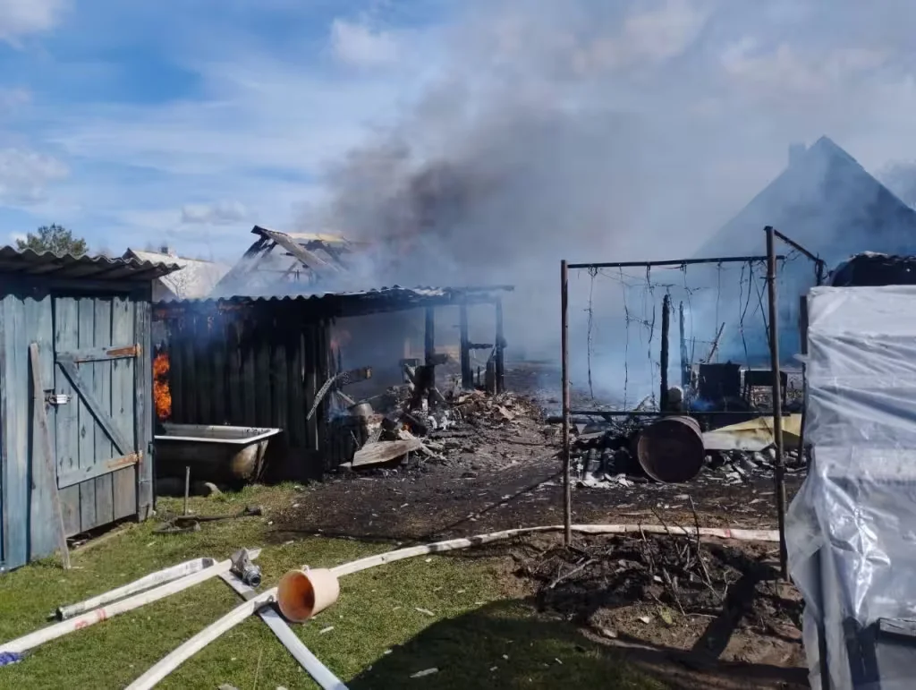 21.04.2026 г. Пожар в Белыничском районе. Фото: Могилевское областное УМЧС