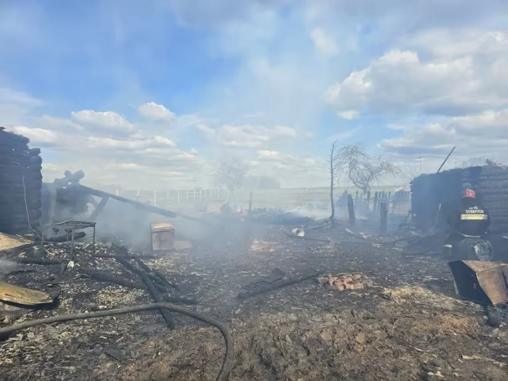  21.04.2026 г. Пожар в Кировском районе. Фото: Могилевское областное УМЧС