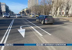 В Могилеве изменения в организации дорожного движения – в районе проспекта Мира. Фотофакт