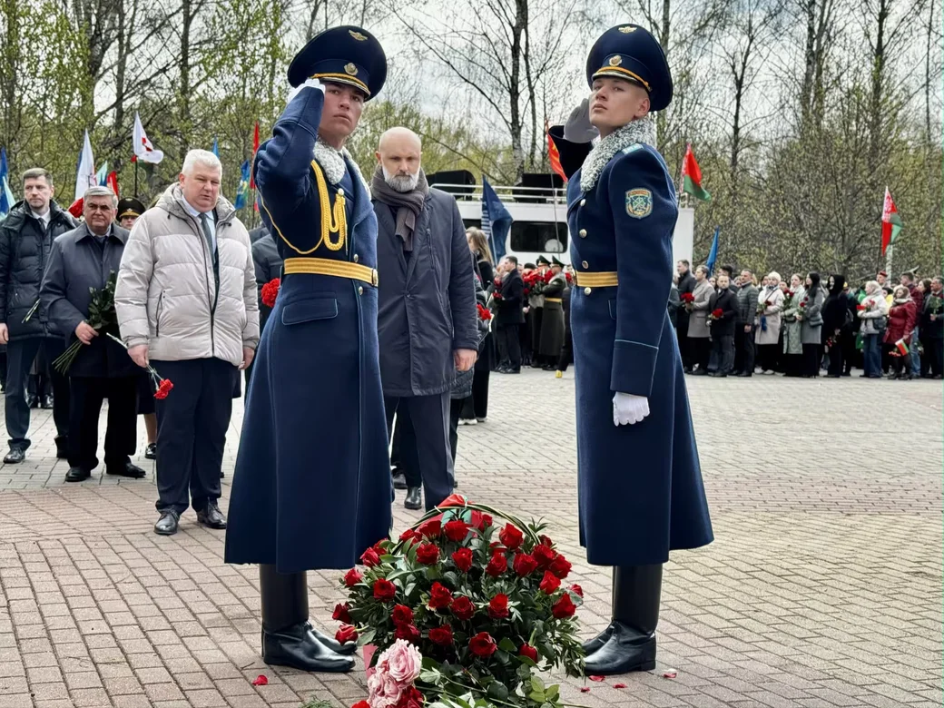  26 апреля 2026 года. Память жертв чернобыльской аварии почтили в Беларуси. Фото: МИД Беларуси.