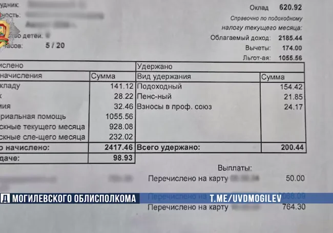 Мертвые души по-могилевски: супруг фиктивно трудоустроил жену