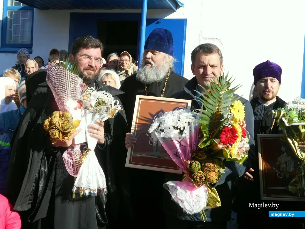 2015, Кировск. Епископ Бобруйский и Быховский Серафим, протоиерей Димитрий Первий,