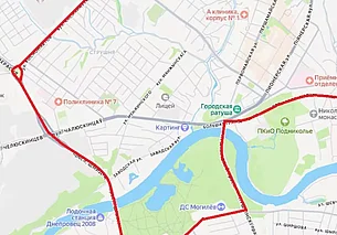 1 мая в Могилеве будет перекрыто движение транспорта