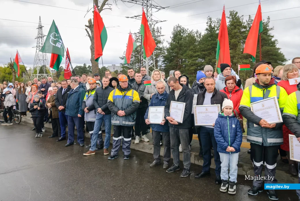 01.05.2026. Бобруйск. Торжественное открытие движения после ремонта по путепроводу на улице Карла