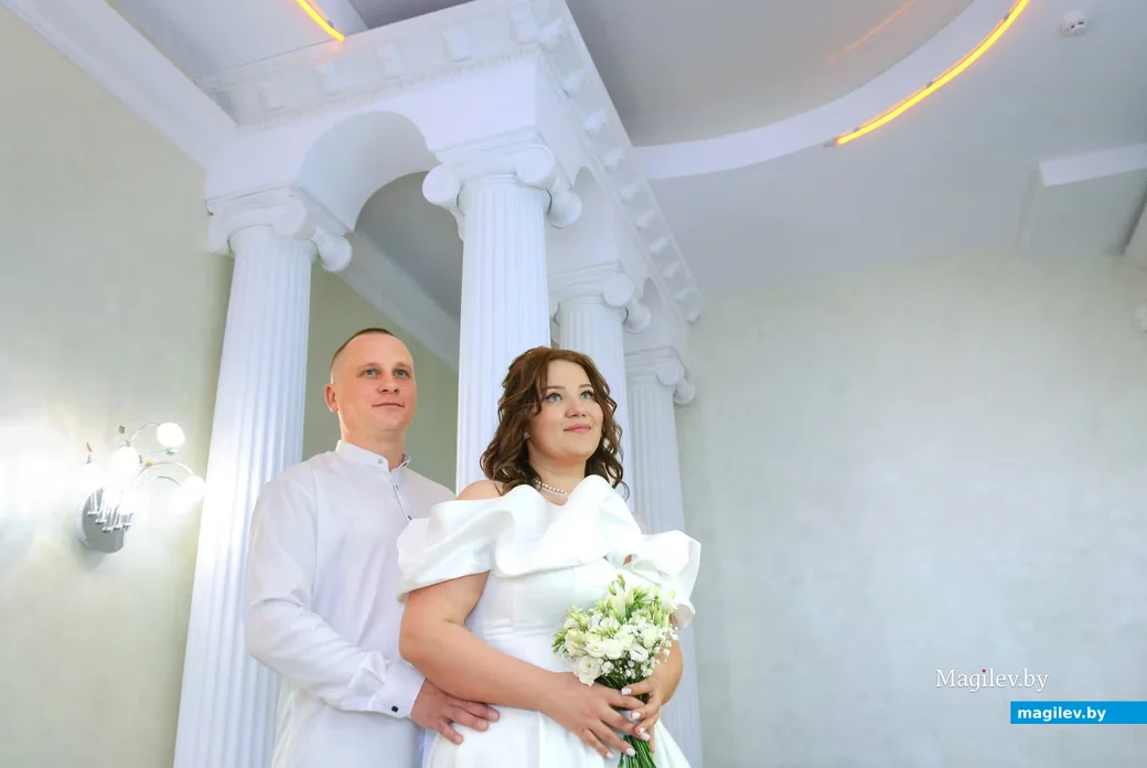 30.04.2026. Отдел ЗАГС Бобруйского горисполкома. Свадебная пара. Александра и Дмитрий