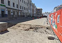 Вместо автостоянки – создается пешеходная зона на улице Ленинской в Могилеве. Фотофакт