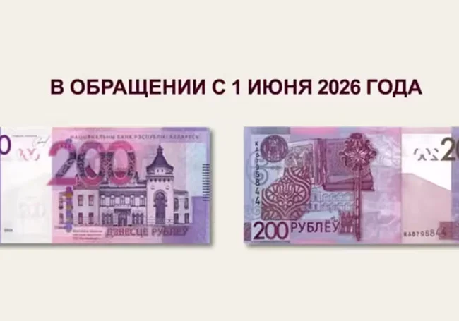 В Беларуси обновляют купюру номиналом 200 рублей. Что изменилось в дизайне?