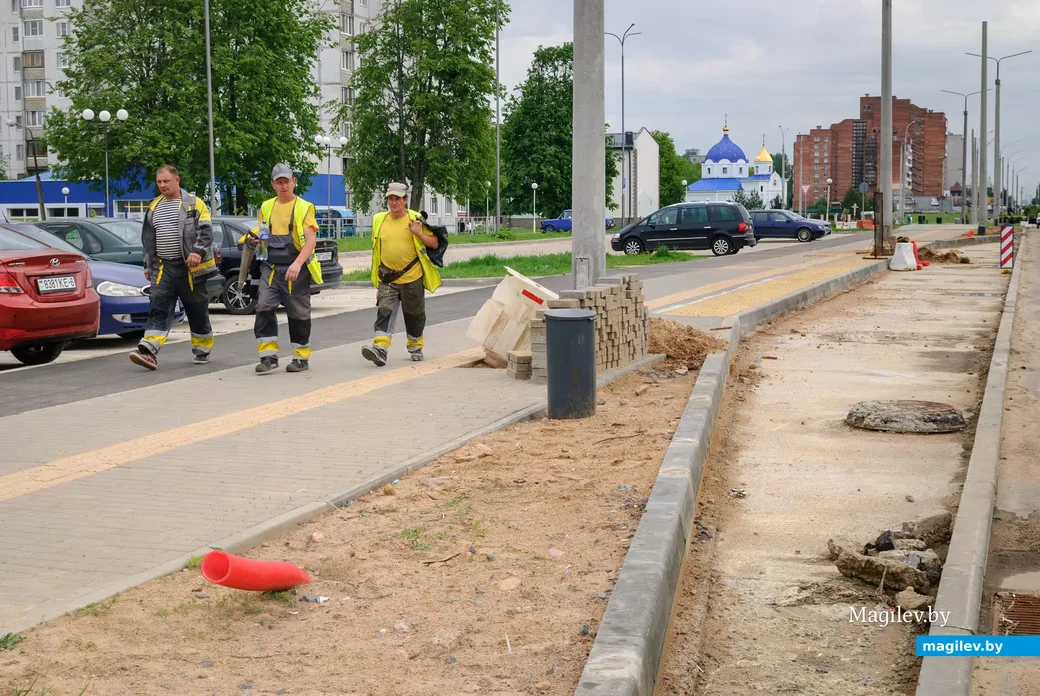 20.05.2026, Бобруйск. Строительство нового участка улицы Ульяновской.