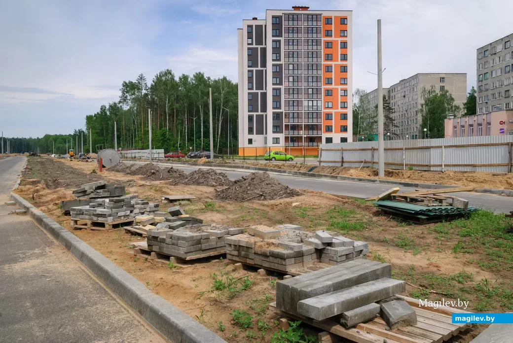 20.05.2026, Бобруйск. Строительство нового участка улицы Ульяновской.