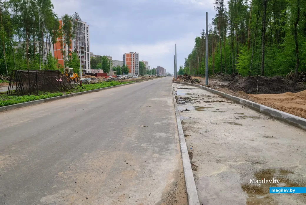20.05.2026, Бобруйск. Строительство нового участка улицы Ульяновской.