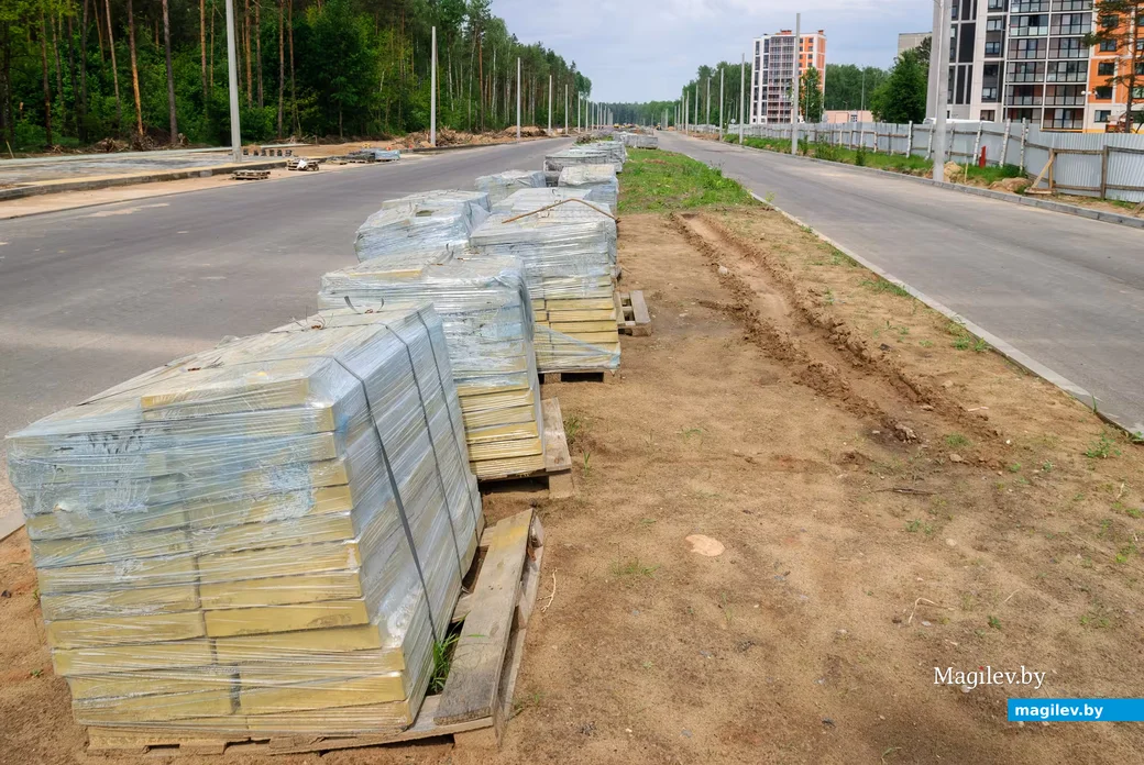 20.05.2026, Бобруйск. Строительство нового участка улицы Ульяновской.