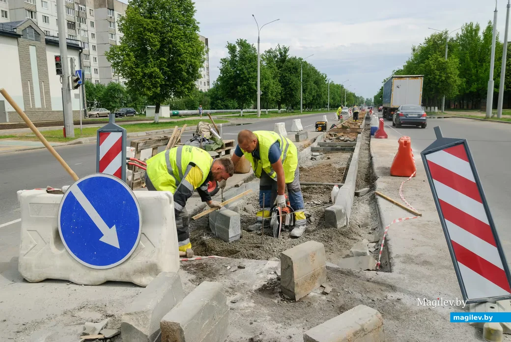 20.05.2026, Бобруйск. Строительство нового участка улицы Ульяновской.