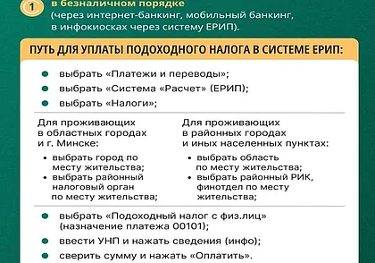 МНС напоминает об уплате подоходного налога физическими лицами не позднее 1 июня